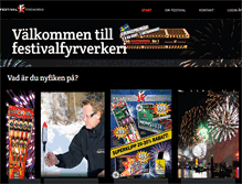 Tablet Screenshot of festivalfyrverkeri.com